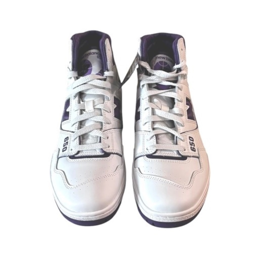 New Balance 650R Mens‎ Size 10.5 Shoes White Purple Sneakers New - Picture 7 of 9